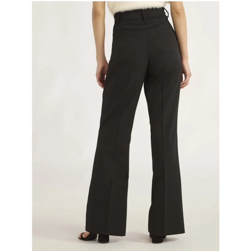 Scoop Women's Size 8 Ultimate Crepe High Rise Bootcut Suit Pants Black Soot NWT - Picture 2 of 5